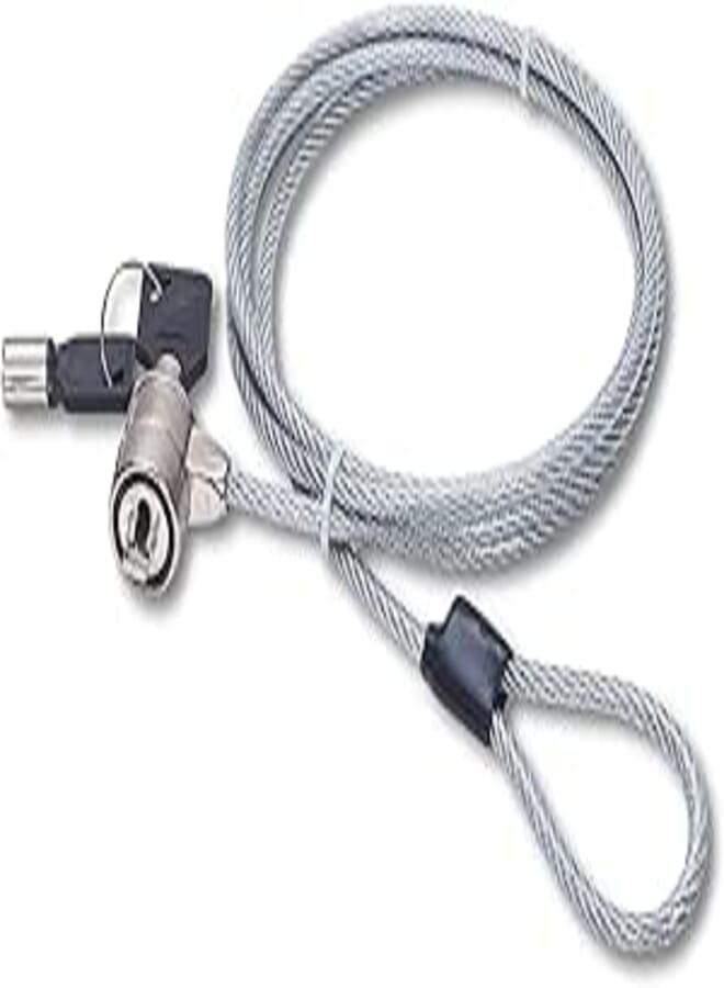 Manhattan Mobile Security Lock, Key Lock 1.4M (4.6 ft.) - Clear PVC Jacket